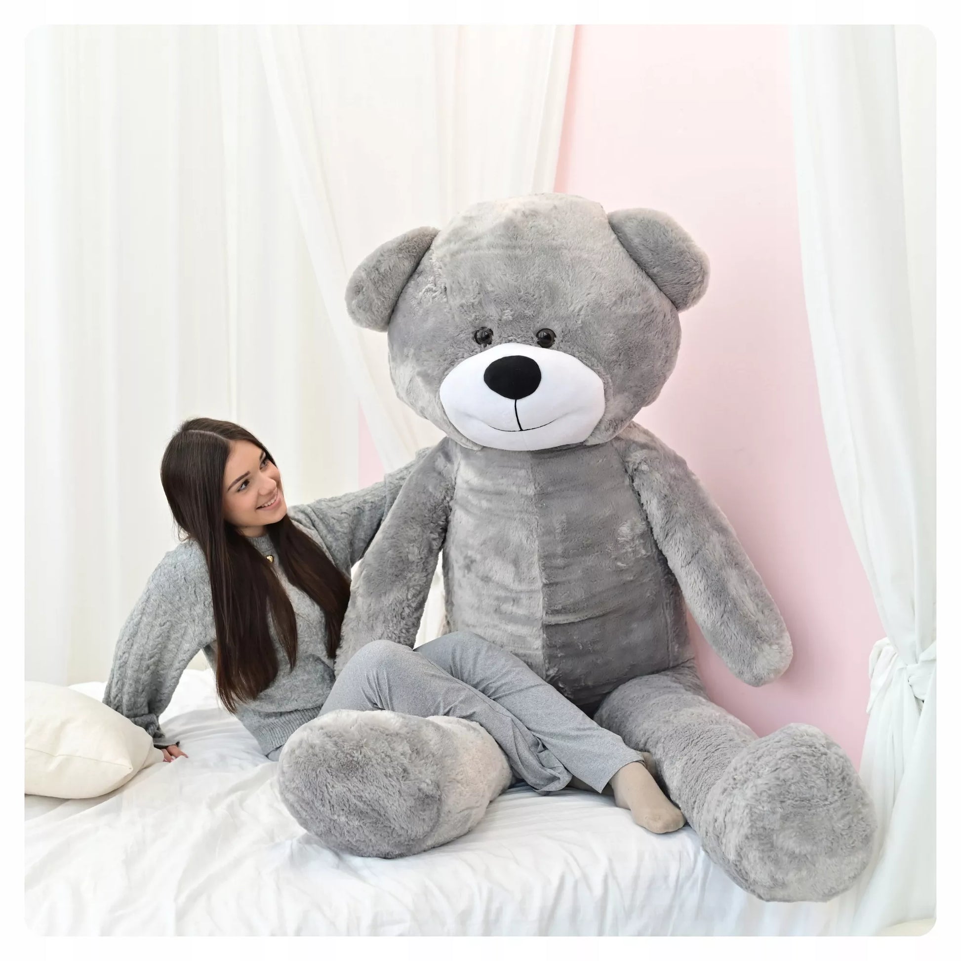 Didelis pliušinis meškinas 220cm MILŽINAS PLIUŠINIS ŽAISLAS