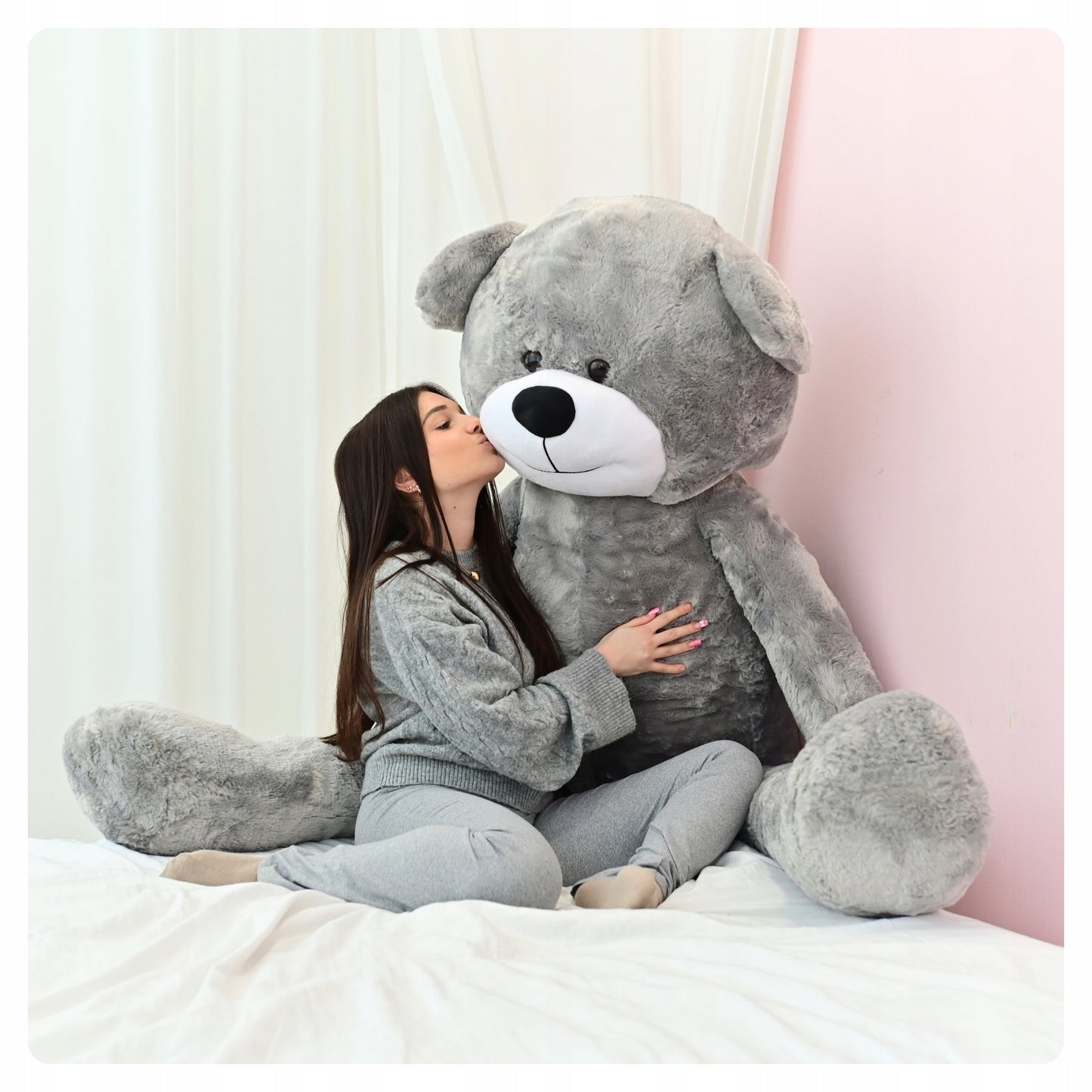 Didelis pliušinis meškinas 220cm MILŽINAS PLIUŠINIS ŽAISLAS