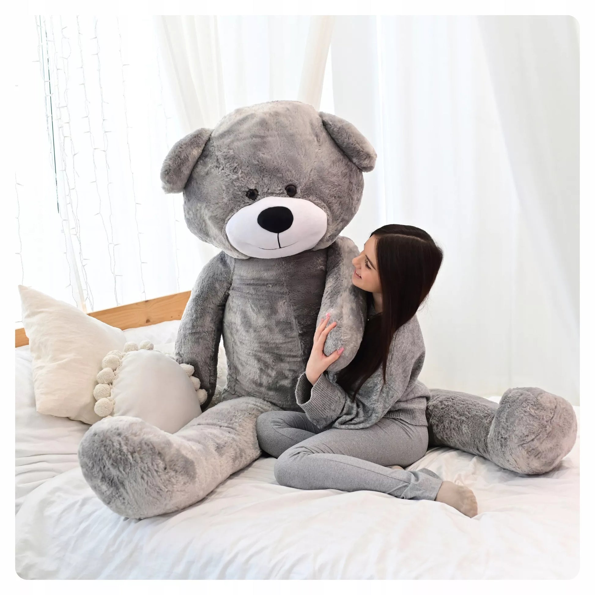 Didelis pliušinis meškinas 220cm MILŽINAS PLIUŠINIS ŽAISLAS