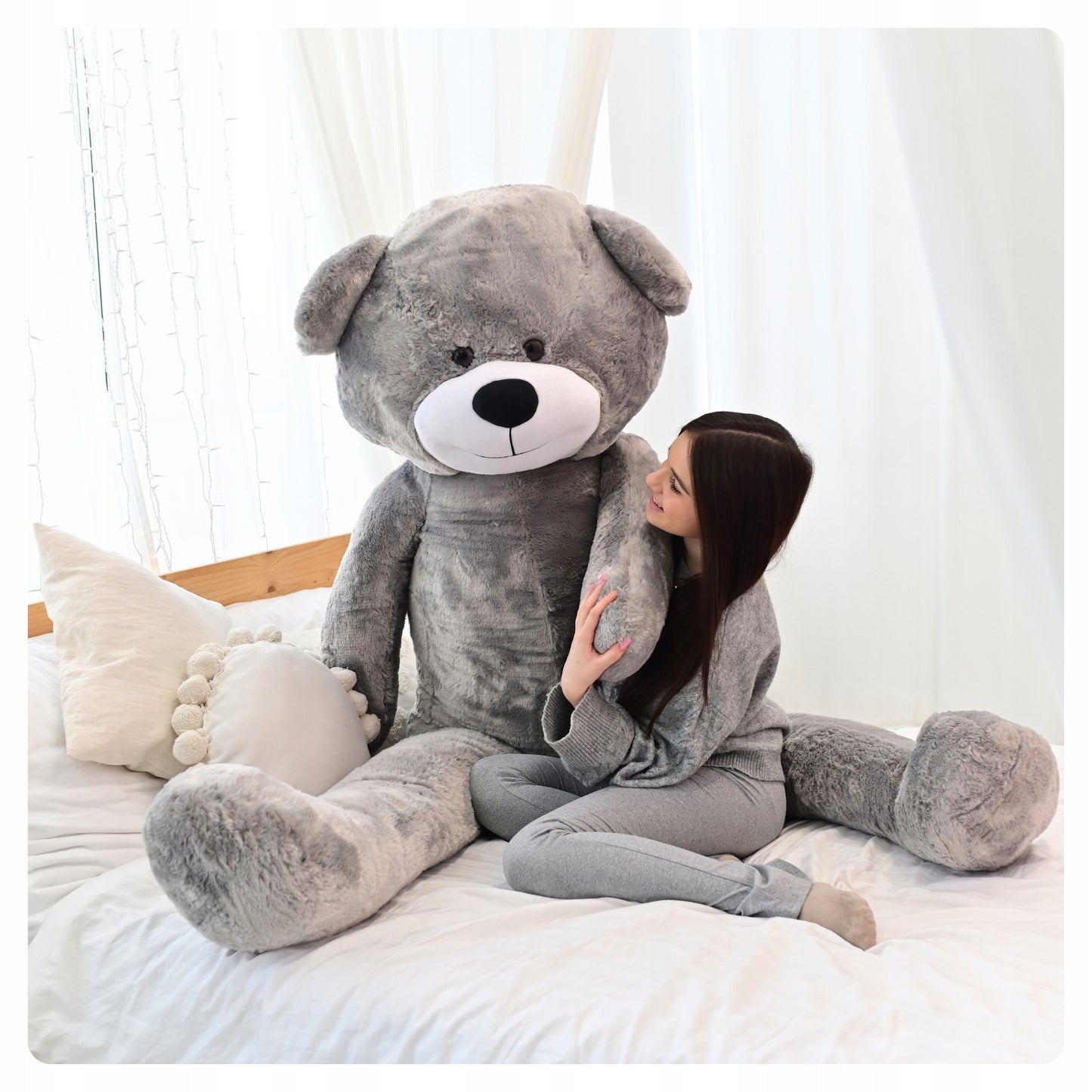 Didelis pliušinis meškinas 220cm MILŽINAS PLIUŠINIS ŽAISLAS