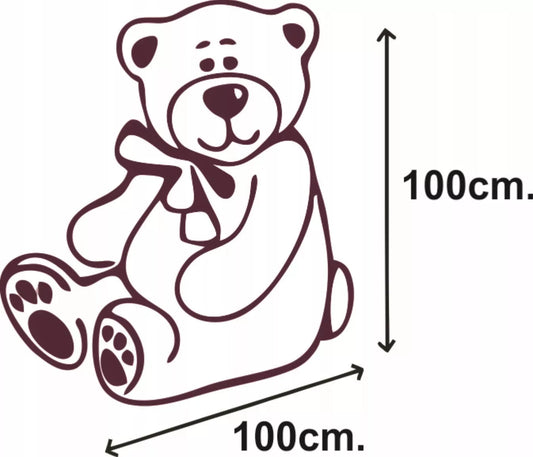 Didelis pliušinis meškinas milžinas 200 cm – siuvinėjimas „I Love You“