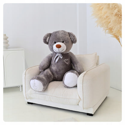 LABAI DIDELIS PLIUŠINIS MEŠKUTIS 160cm. MILŽINIŠKAS ŽAISLAS - PILKAS