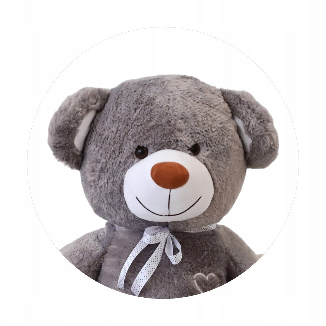 LABAI DIDELIS PLIUŠINIS MEŠKUTIS 160cm. MILŽINIŠKAS ŽAISLAS - PILKAS