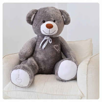 LABAI DIDELIS PLIUŠINIS MEŠKUTIS 160cm. MILŽINIŠKAS ŽAISLAS - PILKAS