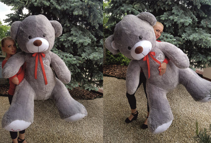 DIDELIS PLIUŠINIS MEŠKINAS TALISMANAS 190cm DIDŽIULIS PLIUŠINIS ŽAISLAS MILŽINAS