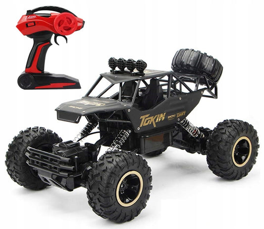 Didelis nuotoliniu būdu valdomas automobilis RC metalinis visureigis 4x4 pavara 1:12 su valdymo pulteliu
