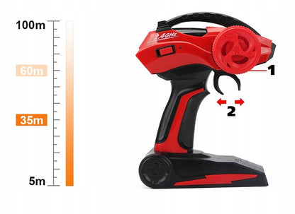 Didelis nuotoliniu būdu valdomas automobilis RC metalinis visureigis 4x4 pavara 1:12 su valdymo pulteliu