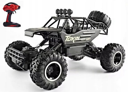 Didelis nuotoliniu būdu valdomas automobilis RC metalinis visureigis 4x4 pavara 1:12 su valdymo pulteliu