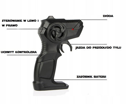 Didelis nuotoliniu būdu valdomas automobilis RC metalinis visureigis 4x4 pavara 1:16 su valdymo pultu