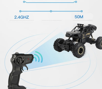 Didelis nuotoliniu būdu valdomas automobilis RC metalinis visureigis 4x4 pavara 1:16 su valdymo pultu