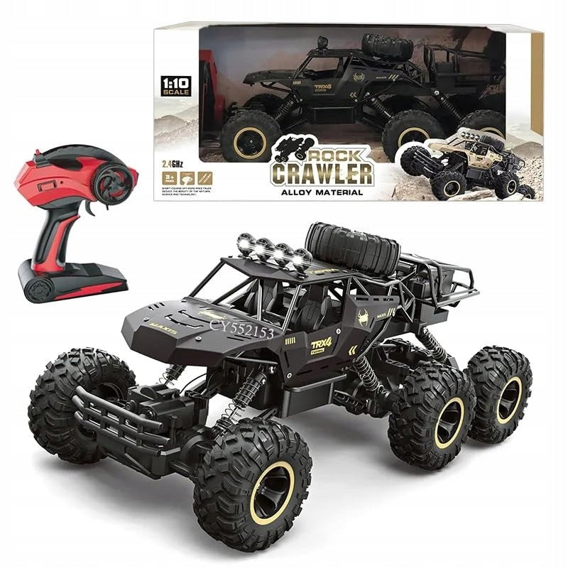 DIDELIS NUOTOLINIU BŪDU VALDOMAS AUTOMOBILIS RC METALINIS VISUREIGIS 6X4 PAVARA 1:12 PILOTAS