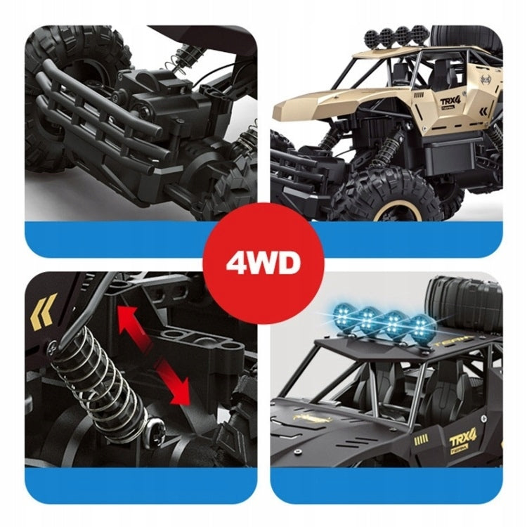 DIDELIS NUOTOLINIU BŪDU VALDOMAS AUTOMOBILIS RC METALINIS VISUREIGIS 6X4 PAVARA 1:12 PILOTAS