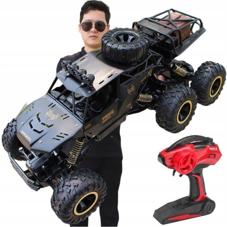 DIDELIS NUOTOLINIU BŪDU VALDOMAS AUTOMOBILIS RC METALINIS VISUREIGIS 6X4 PAVARA 1:12 PILOTAS