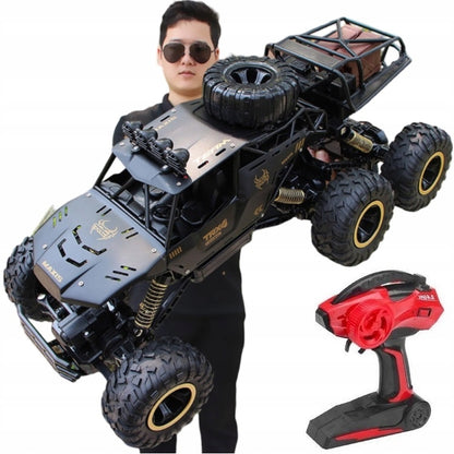 DIDELIS NUOTOLINIU BŪDU VALDOMAS AUTOMOBILIS RC METALINIS VISUREIGIS 6X4 PAVARA 1:12 PILOTAS