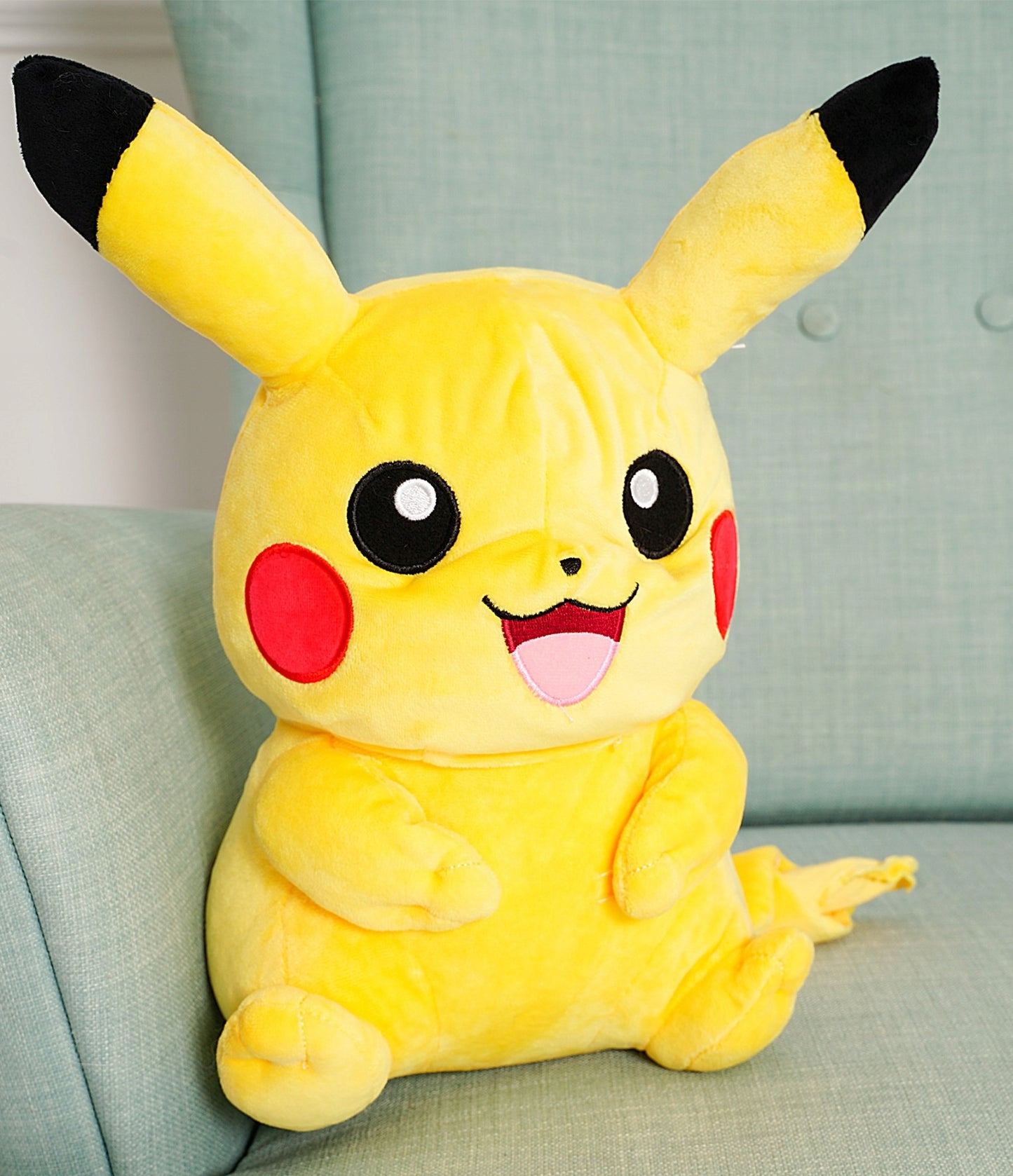 Didelis pliušinis meškinas Pikachu, minkštas žaislas, milžinas 50cm, Pokemonai