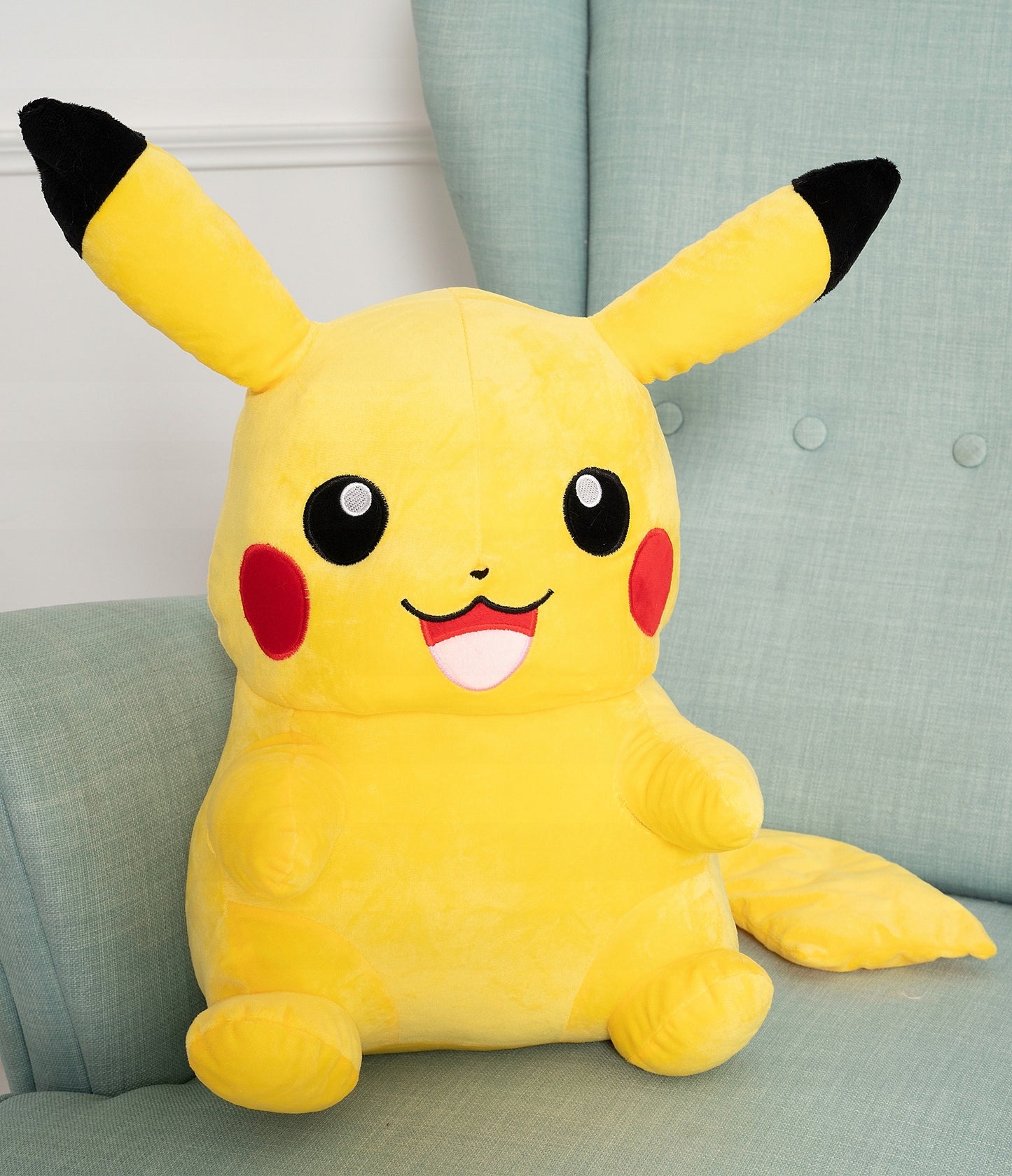 Didelis pliušinis meškinas Pikachu, minkštas žaislas, milžinas 50cm, Pokemonai