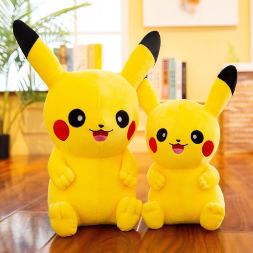 Didelis pliušinis meškinas Pikachu, minkštas žaislas, milžinas 50cm, Pokemonai