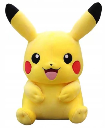 Didelis pliušinis meškinas Pikachu, minkštas žaislas, milžinas 50cm, Pokemonai