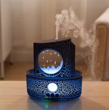 Difuzorius Drėkintuvas Aromaterapija Zen Lávos Efektas Lempa Dovana