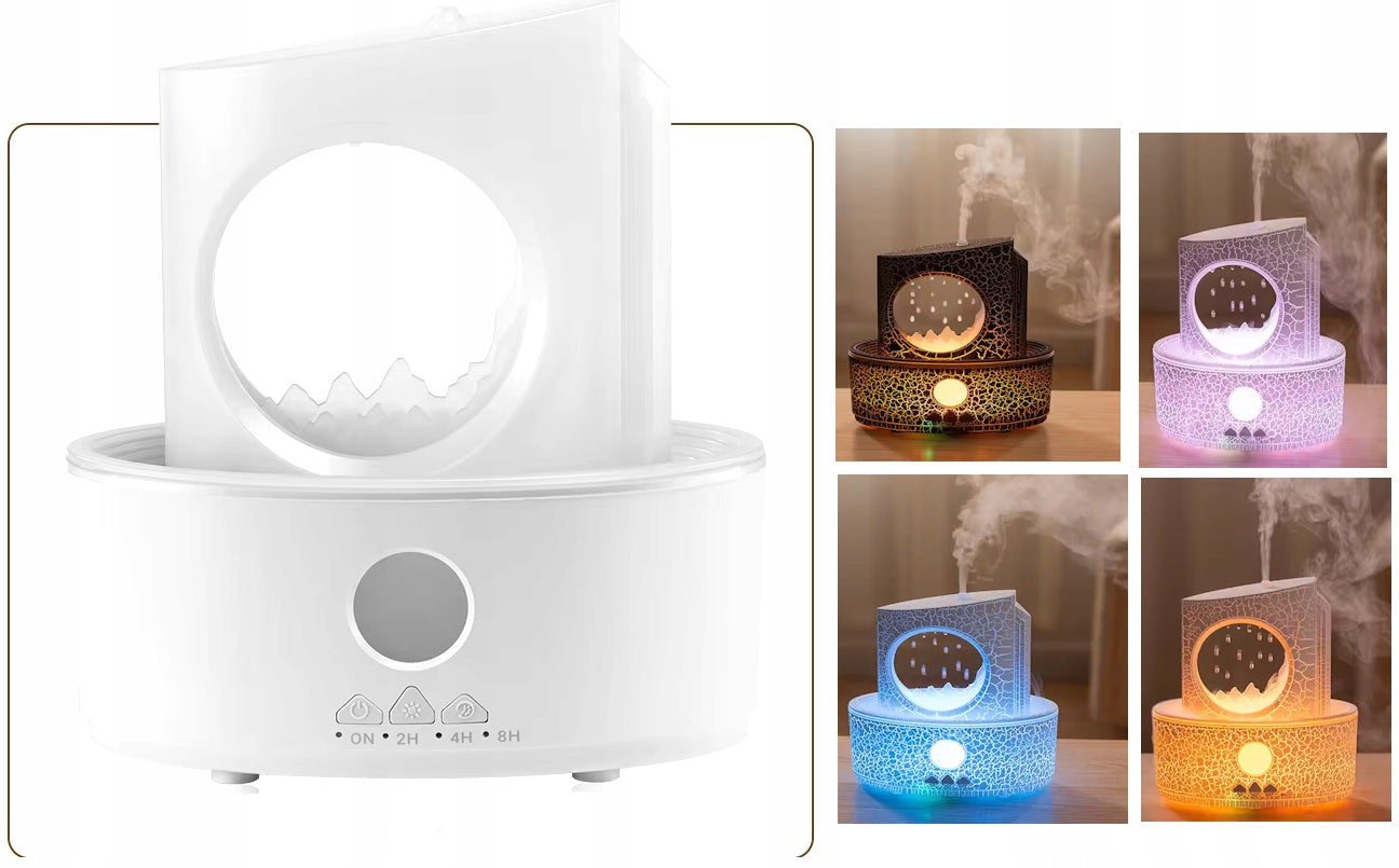 Difuzorius Drėkintuvas Aromaterapija Zen Lávos Efektas Lempa Dovana