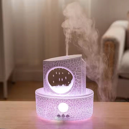 Difuzorius Drėkintuvas Aromaterapija Zen Lávos Efektas Lempa Dovana