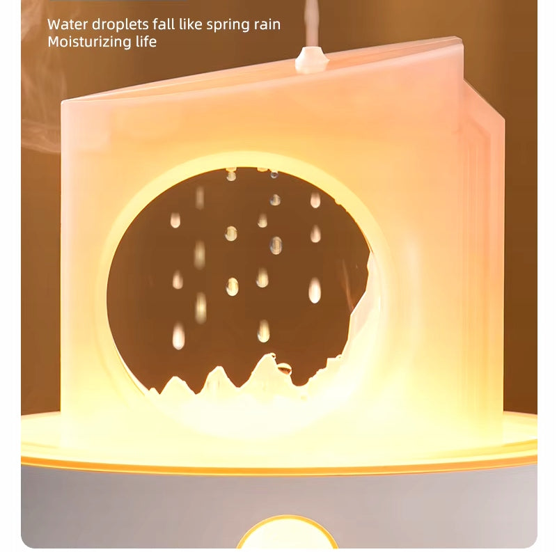 Difuzorius Drėkintuvas Aromaterapija Zen Lávos Efektas Lempa Dovana