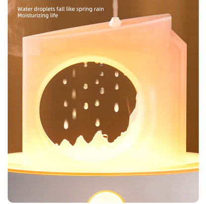 Difuzorius Drėkintuvas Aromaterapija Zen Lávos Efektas Lempa Dovana