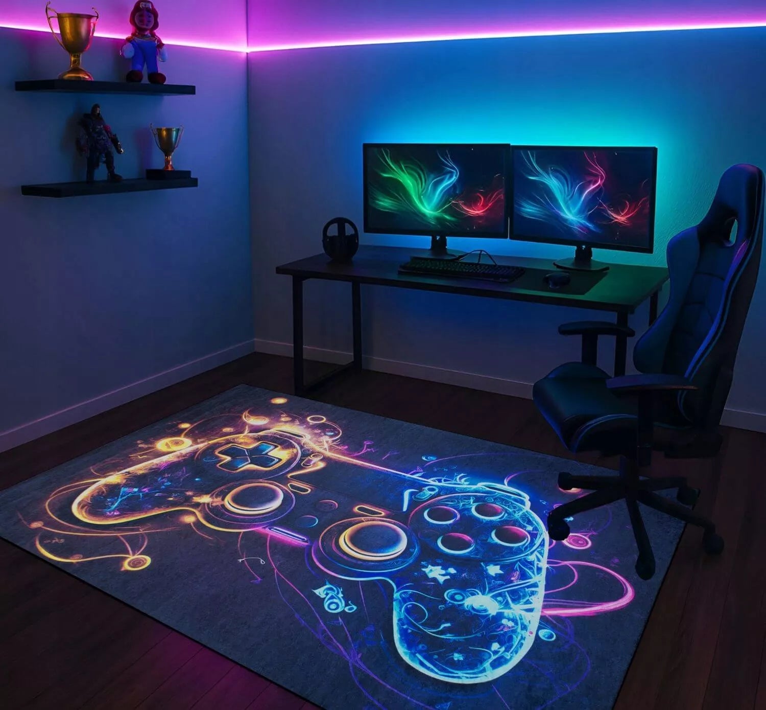 Gaming kilimas, neslystantis, modernus 160x220