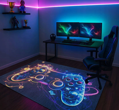 Gaming kilimas po jaunimo foteliu, neslystantis, modernus 160x220