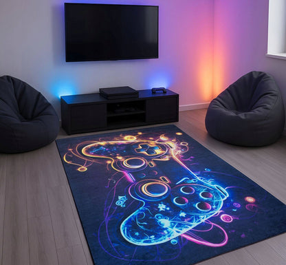 Gaming kilimas po jaunimo foteliu, neslystantis, modernus 160x220