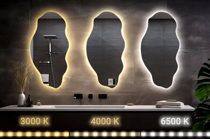 Dizaininis LED veidrodis 40x80