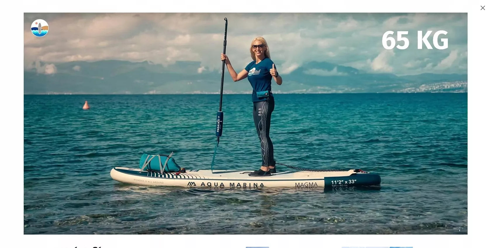 SUP lenta Aqua Marina Magma 11´2" X33"X6" BT-23MAP Earth Wave