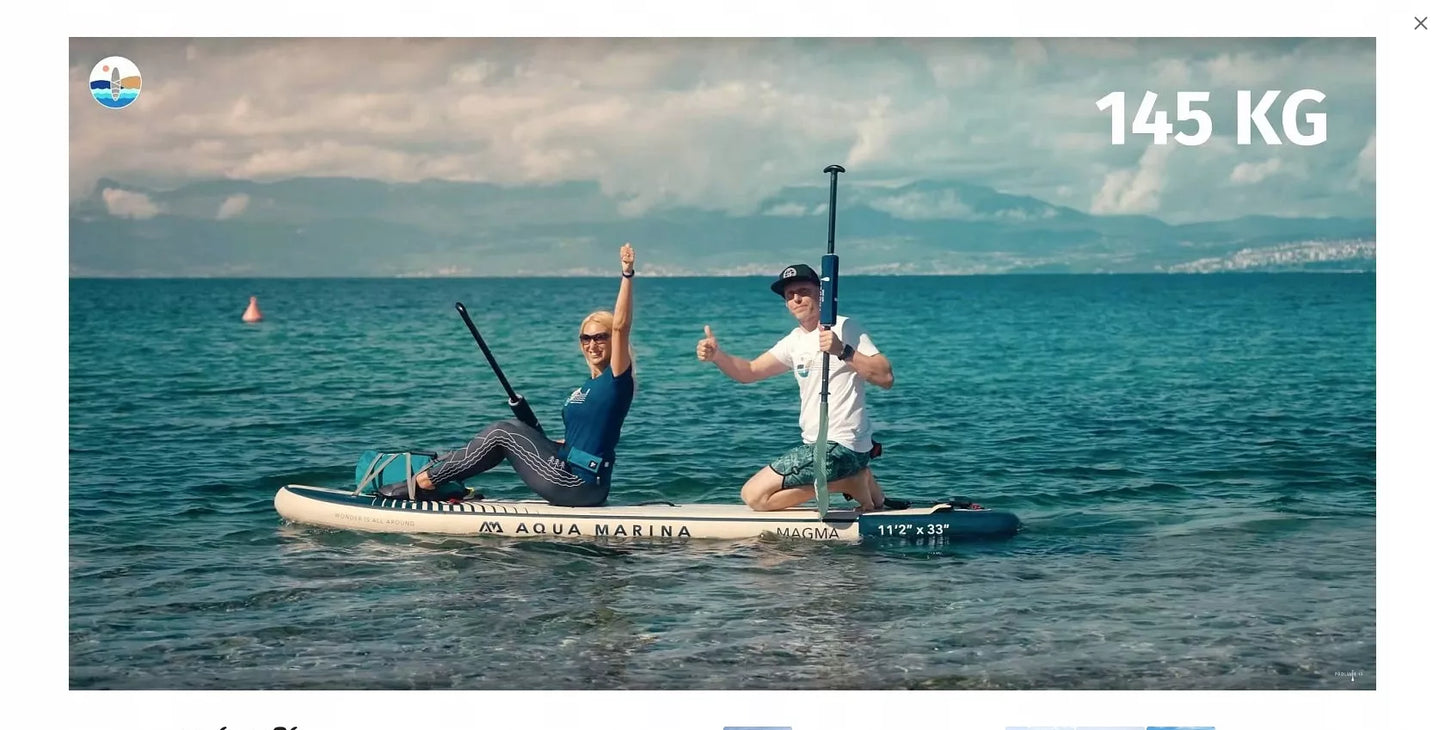 SUP lenta Aqua Marina Magma 11´2" X33"X6" BT-23MAP Earth Wave