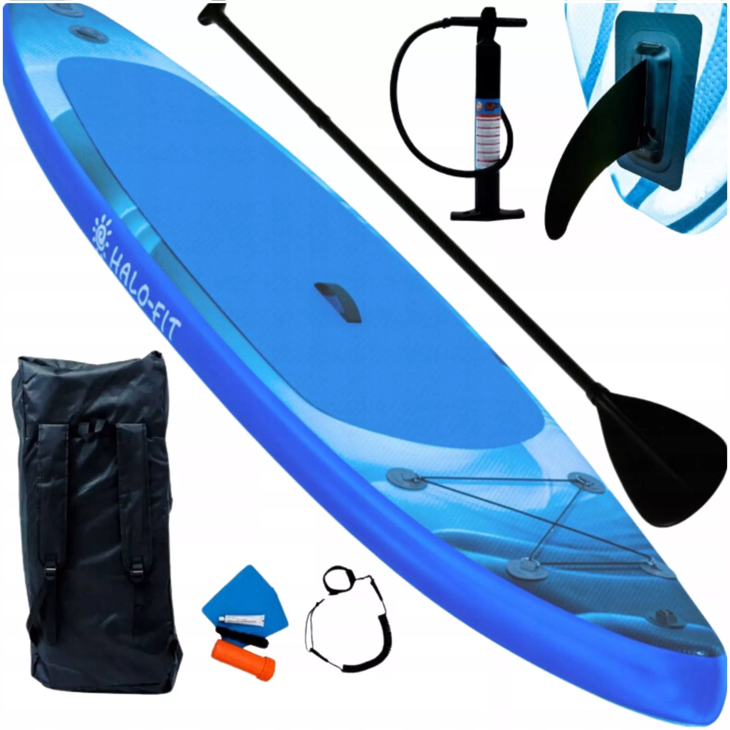 Pripučiama irklentė 335cm Mėlyna – Rinkinys su irklu ir pompa