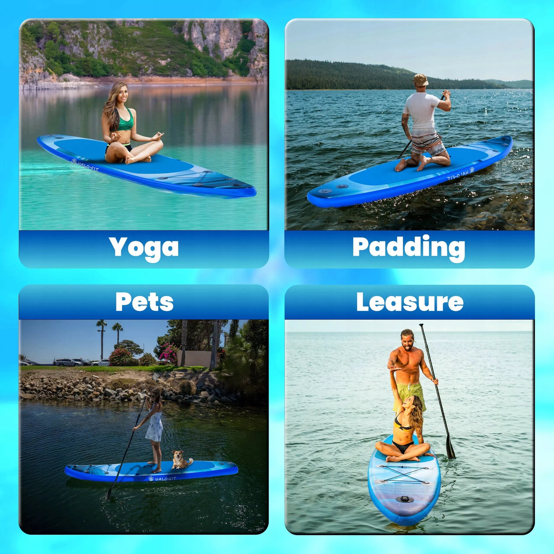 Pripučiama irklentė 335cm Mėlyna – Rinkinys su irklu ir pompa