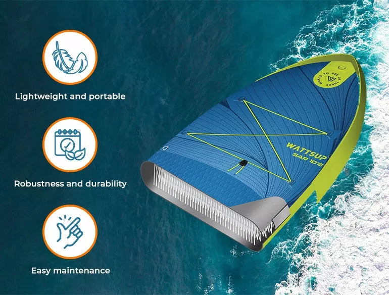 Pripučiama irklentė WattSup SAR 10'8" 325cm su baidarių irklu