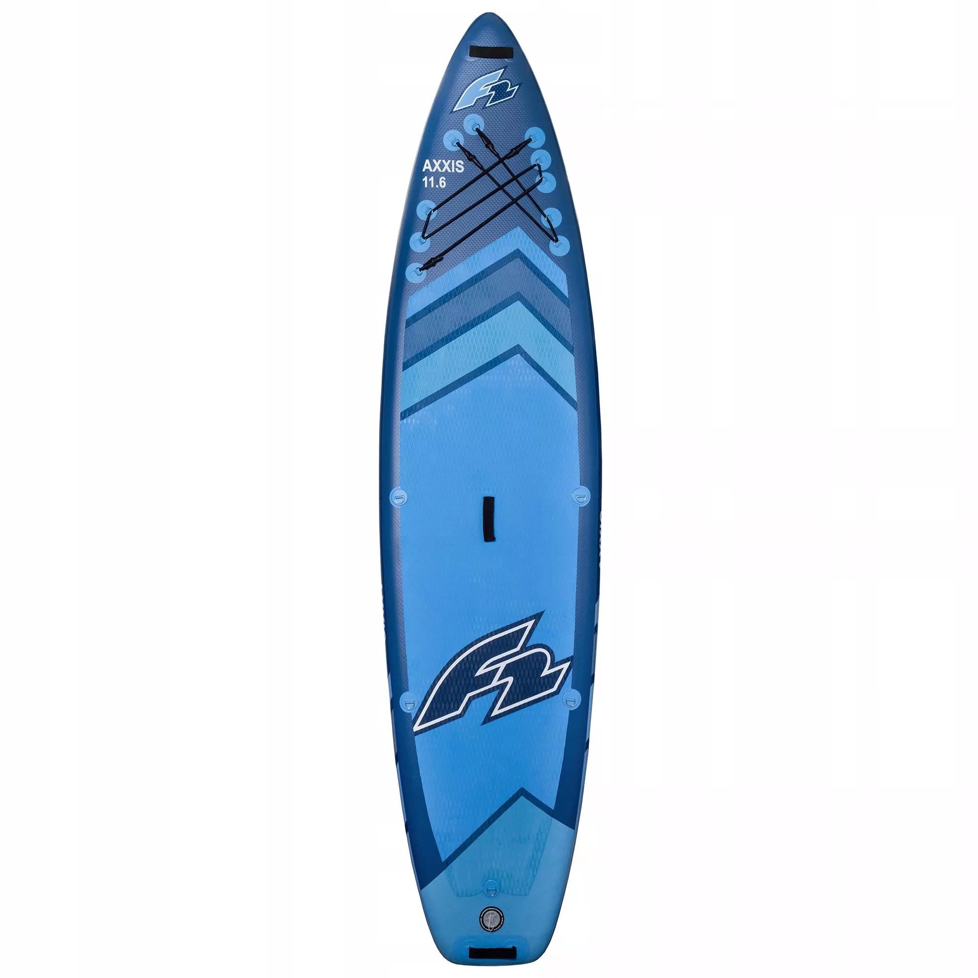 SUP F2 Axxis 11'6" Navy Blue Combo pripučiama lenta, 2in1 irklas, sėdynė