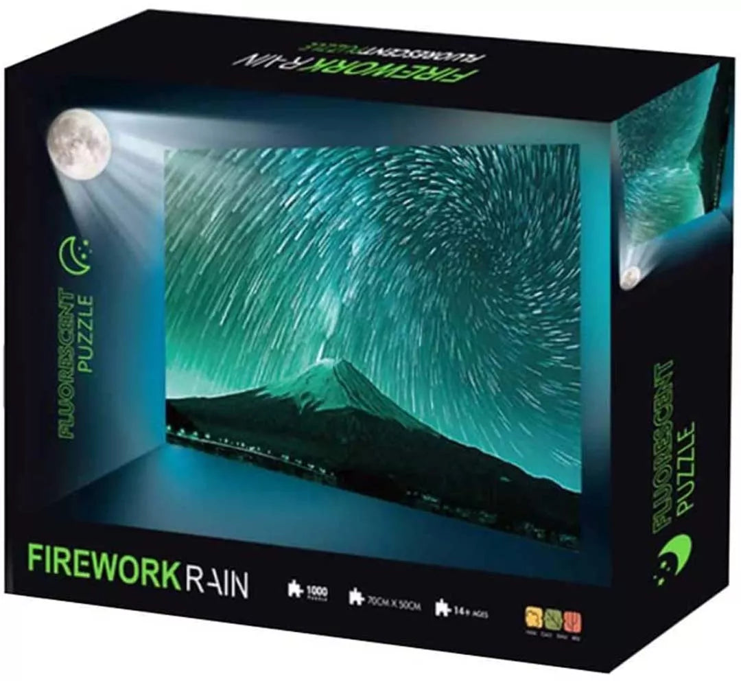 Fejerverkų lietus Fluorescencinė dėlionė 1000 vnt. suaugusiems