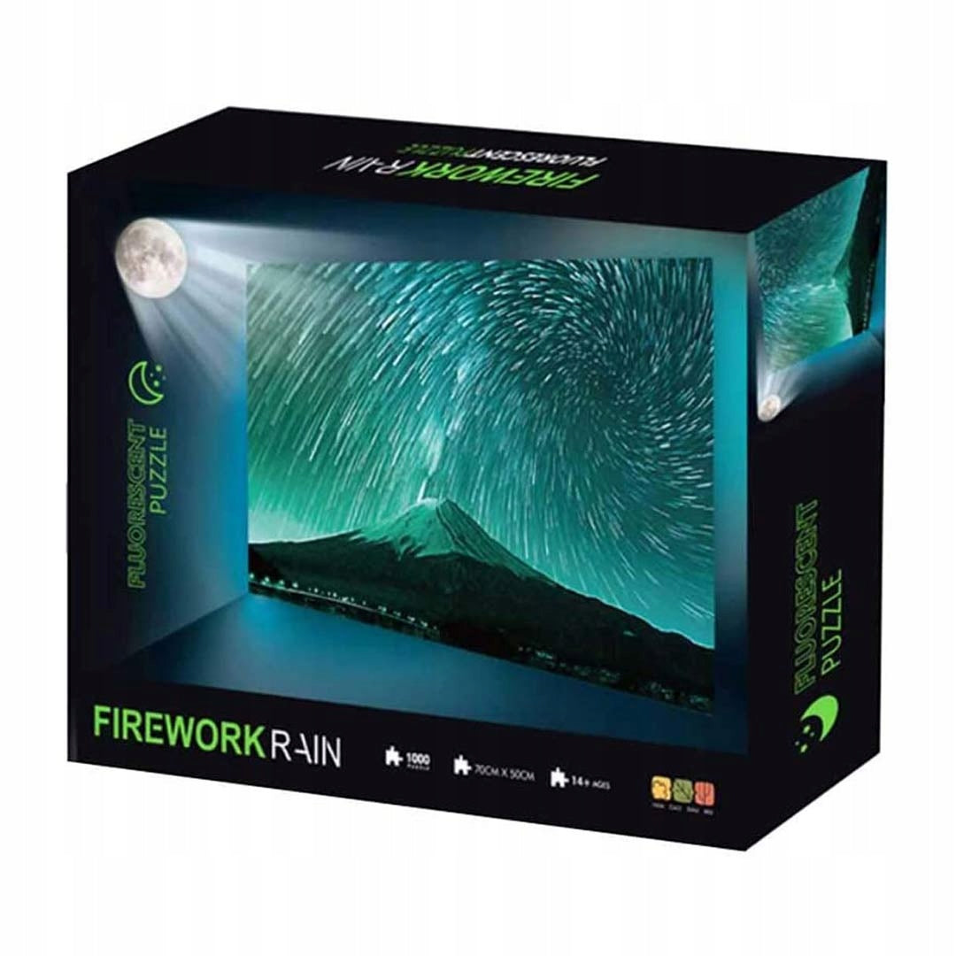 Fejerverkų lietus Fluorescencinė dėlionė 1000 vnt. suaugusiems