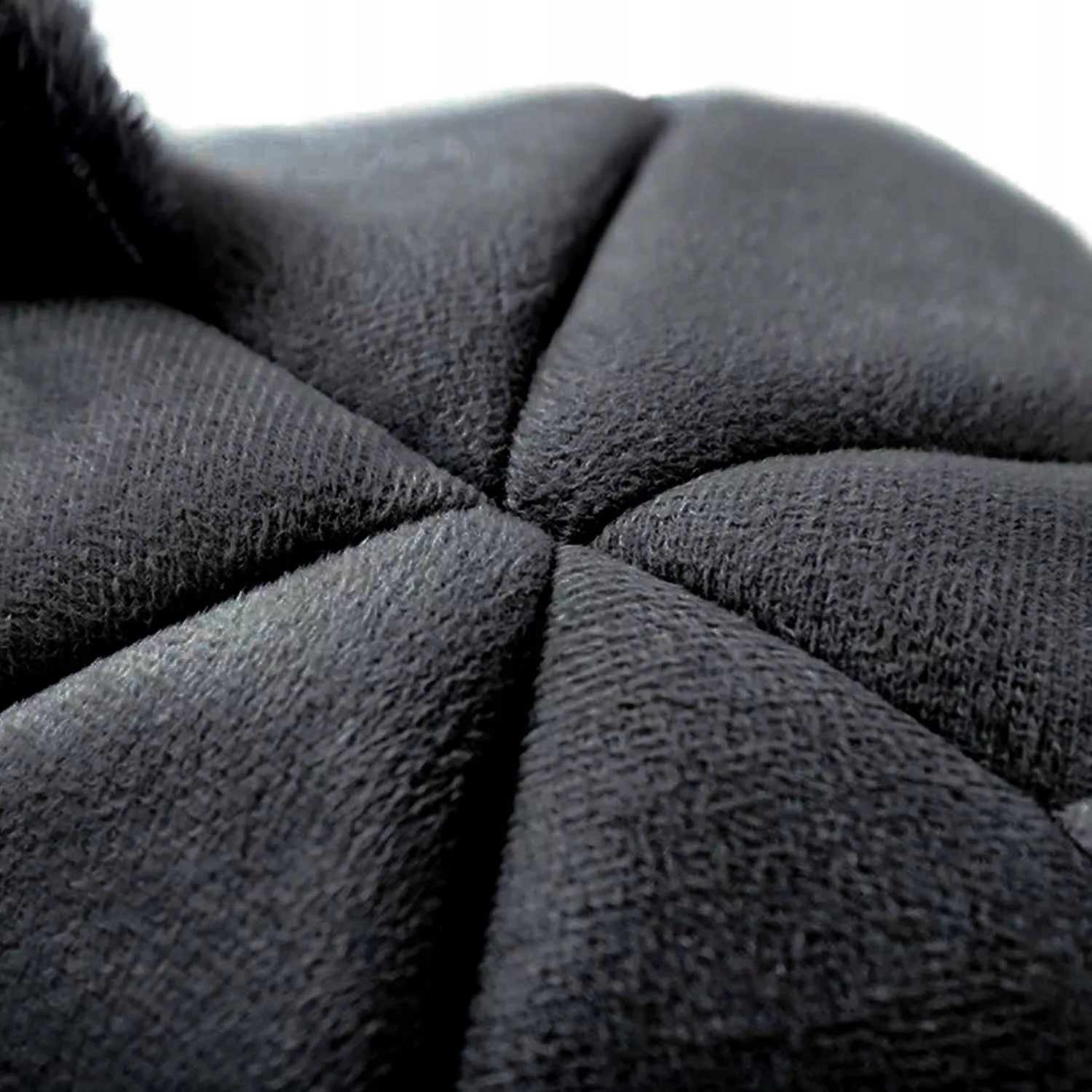 Katės namelis, guolis, minkštas pliušinis su ausytėmis, juodas