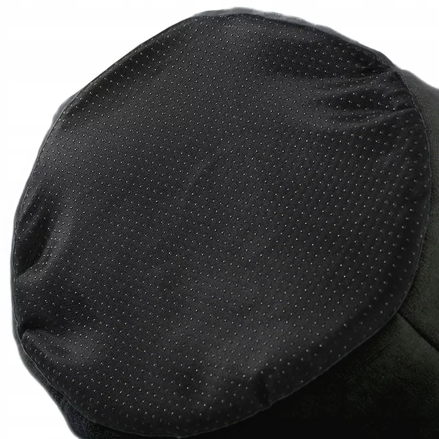 Katės namelis, guolis, minkštas pliušinis su ausytėmis, juodas