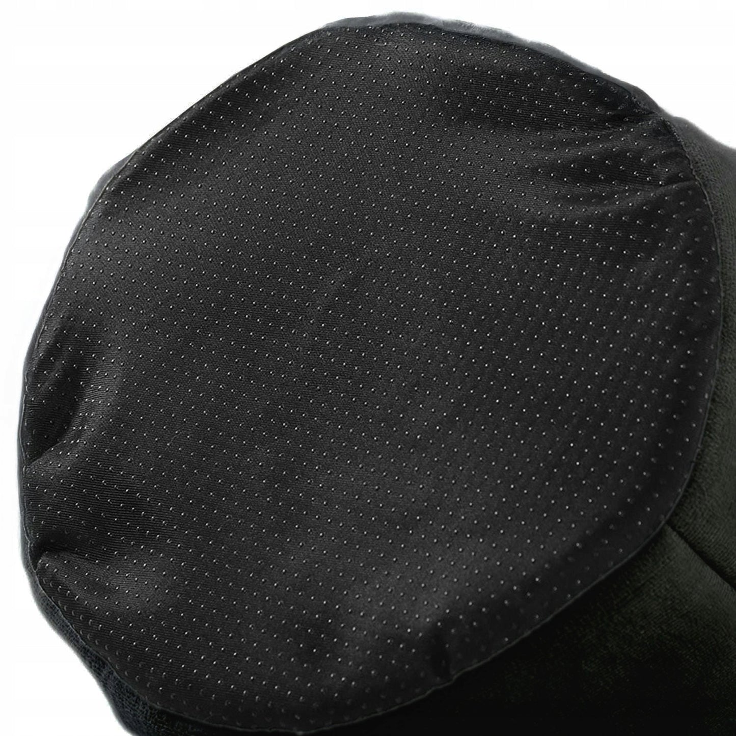 Katės namelis, guolis, minkštas pliušinis su ausytėmis, juodas