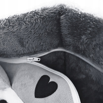 Katės namelis, pliušinė lova, jaukus guolis, minkšta pagalvėlė, būdelė Mersjo