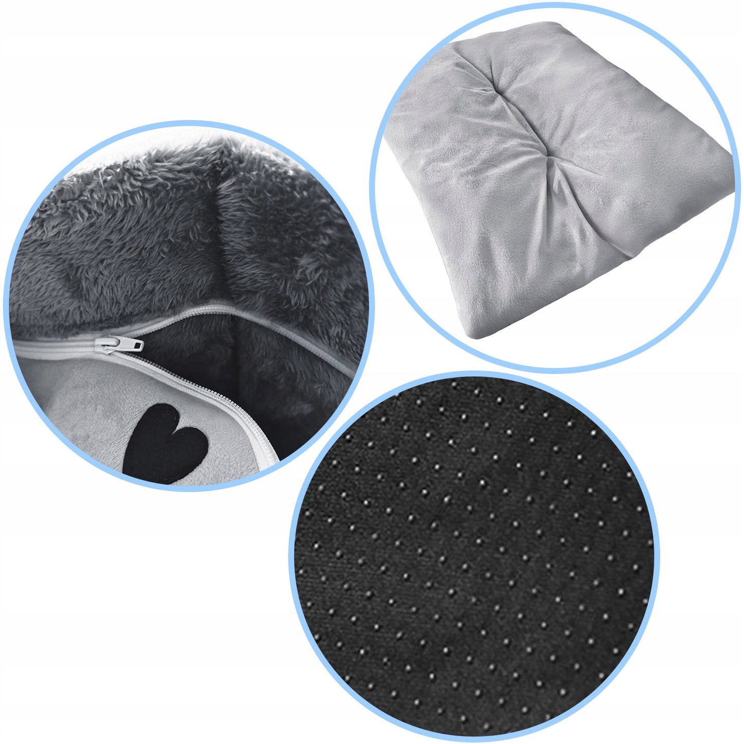 Katės namelis, pliušinė lova, jaukus guolis, minkšta pagalvėlė, būdelė Mersjo