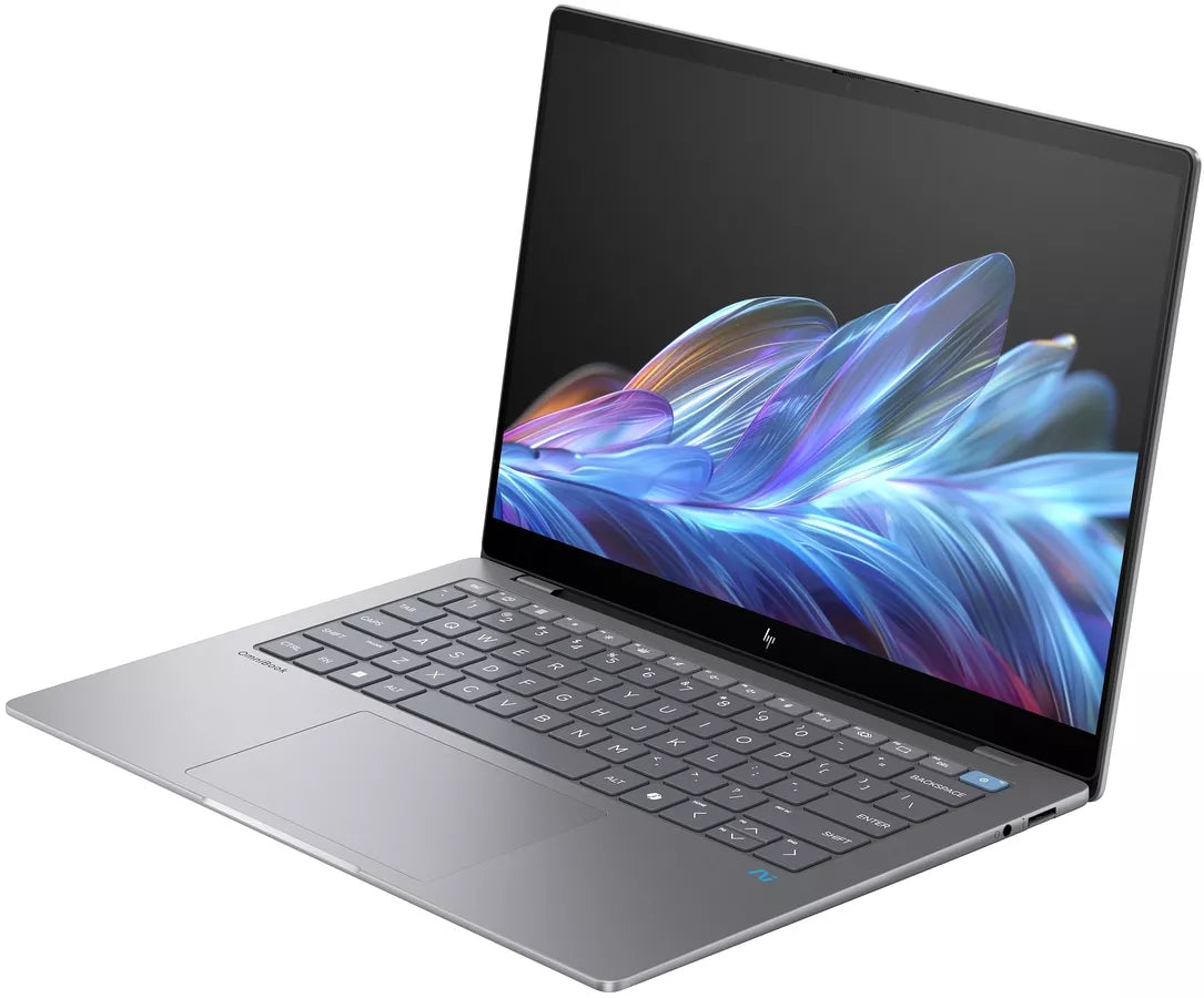 HP OmniBook X14 2,2K jutiklinis nešiojamas kompiuteris – Snapdragon X Elite, 16 GB RAM, 1 TB SSD, Windows 11