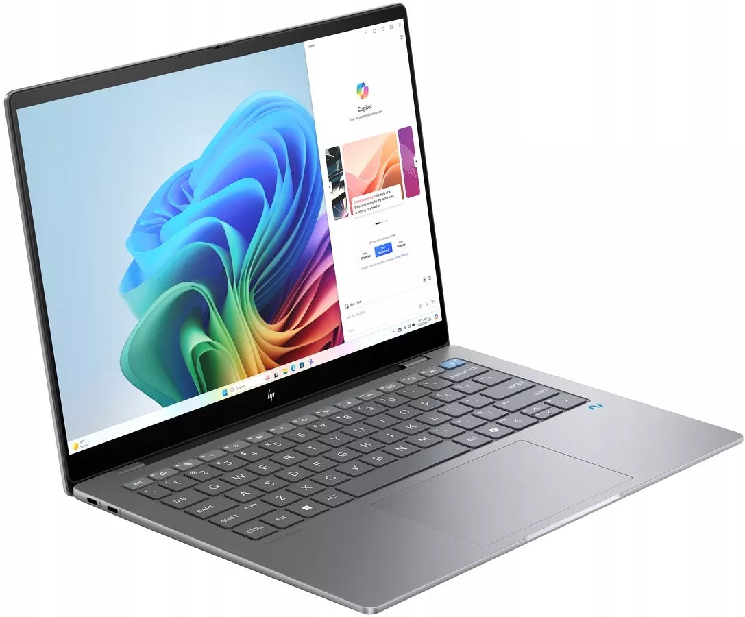 HP OmniBook X14 2,2K jutiklinis nešiojamas kompiuteris – Snapdragon X Elite, 16 GB RAM, 1 TB SSD, Windows 11