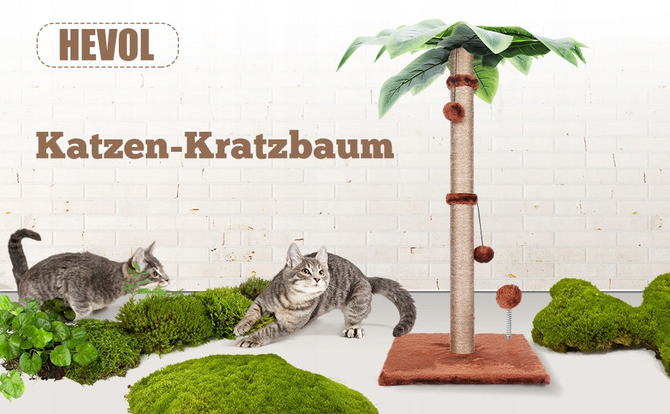 Katės draskyklė palmių stulpelis žaislas