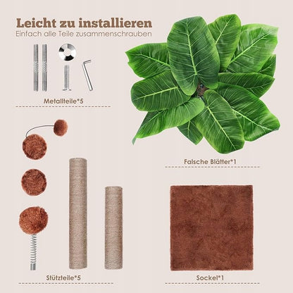 Katės draskyklė palmių stulpelis žaislas