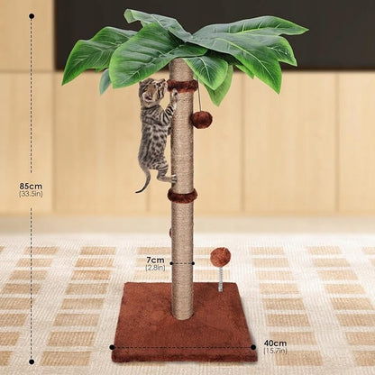 Katės draskyklė palmių stulpelis žaislas