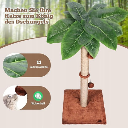 Katės draskyklė palmių stulpelis žaislas